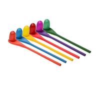 JunZheHub Juego de de Cucharas con Huevo de 6 Piezas, Juguete Educativo para Fiestas Al Aire Libre Y Vacaciones.