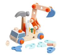 JunZheHub Juego de Herramientas de Madera para Coches, Juguetes Educativos para Juegos de Imitación, Juguetes de Aprendizaje Educativo para Niños Y Niñas.