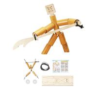 JunZheHub Juego de Marionetas de Madera del Hombre de Bambú para Juegos Interactivos, Herramienta de Madera