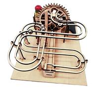 JunZheHub Juego de Rompecabezas Mecánico de Madera 3D para Carreras de Solares, Juguete de Ciencia, Tecnología, Ingeniería Y Matemáticas (Stem).