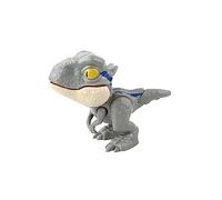 JunZheHub Juguete Interactivo de Dinosaurio para con Articulaciones Flexibles, Títere de Mano de Animal, Mano Que Muerde de Forma Ingeniosa para Niños, J, Velociraptor Gris