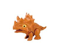 JunZheHub Juguete Interactivo de Dinosaurio para con Articulaciones Flexibles, Títere de Mano de Animal, Mano Que Muerde de Forma Ingeniosa para Niños, J, Triceratops Marrones
