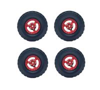 JunZheHub Kit de 4 Neumáticos de Repuesto para Coches RC: Ruedas Y Neumáticos de Goma con Inserto de Espuma para Modelismo Y Aficiones, Rojo