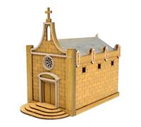 JunZheHub Kit de Maqueta de Edificio a Escala 1:72, Kit de Manualidades para, Rompecabezas 3D, Maqueta de Escena Arquitectónica de Madera en Miniatura, Si, 91050