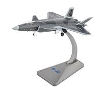 JunZheHub Maqueta de Avión J-20 a Escala 1:144 con Soporte de Exhibición para El Hogar.