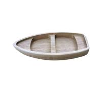 JunZheHub Maqueta de Barco, Barco en Miniatura, Canoa China de Madera para Dormitorio de Estar, 17 Cm