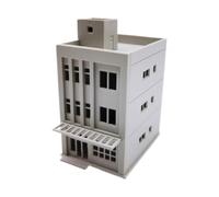 JunZheHub Maqueta de Edificio de Casa a Escala HO 1/87, Escena Arquitectónica Interactiva para Maquetas de, 8.3cmx12cmx14.7cm
