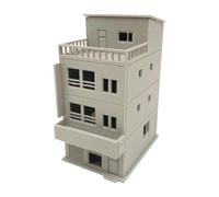 JunZheHub Maqueta de Edificio de Casa a Escala HO 1/87, Escena Arquitectónica Interactiva para Maquetas de, 7.5cmx11cmx14.5cm