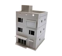 JunZheHub Maqueta de Edificio de Casa a Escala HO 1/87, Escena Arquitectónica Interactiva para Maquetas de, 8.6cmx11.7cmx15cm