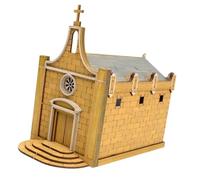 JunZheHub Maqueta de Edificio Europeo a Escala 1/72, Casa en Miniatura, Maqueta Arquitectónica para (sin Ensamblar)