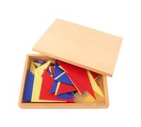 JunZheHub Material Didáctico de Gramática Y Lenguaje. Símbolos Gramaticales. Juego de Ejercicios de Adjetivos Tipo Detective. Caja de Madera. Juguete para Niños