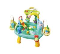 JunZheHub Mesa Infantil de Agua Mesa de Actividades Sensorias Parque Temático con Arco Piezas Móviles y Depósito Adecuado para Diversión Sensorial Hogar Jardín de Infantes Fiestas, Azul