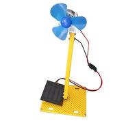 JunZheHub Mini Generador Eólico de Juguete, Modelo Horizontal, de Plástico Inteligente con Función LED, Adecuado para Proyectos Educativos, Escolares Y de, Multicolor, GRAMO