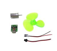 JunZheHub Mini Generador Eólico de Juguete, Modelo Horizontal, de Plástico Inteligente con Función LED, Adecuado para Proyectos Educativos, Escolares Y de, Multicolor, I