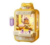 JunZheHub Mini Máquina Recreativa de, Juego de Grúa, Dispensador de Juguetes para Niños, Máquina de Cápsulas, Función de Música Automática, Regalo, Entre, Amarillo