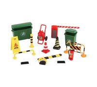 JunZheHub Mini Señales de Tráfico Juguetes Modelo Escena para 1/36 Decoración de Escritorio Señales de Calle 19 Piezas, 15 Uds.