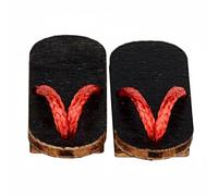 JunZheHub Mini Zuecos Geta para Muñeca Ob11 Sandalias Calzado Accesorio Tradicional de Madera con Acabado Manual Adecuado para Kimonos Yukatas Sesiones de Fotos Exhibiciones , Negro+Hilo Rojo