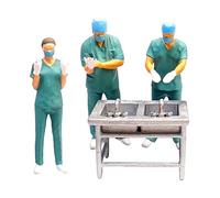 JunZheHub Miniaturas de Doctor 1/87, Decoración de Resina para Mesa de Arena, Estatua Pequeña Pintada a Mano