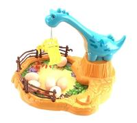 JunZheHub Minijuego de Máquina Recreativa para Fiestas, Juguete Dispensador de para Niños Pequeños, 6 Huevos de Dinosaurio