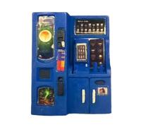 JunZheHub Minimáquina Expendedora de Bebidas, Modelo en Miniatura, Máquina Expendedora, Accesorios para Casas de Muñecas, Cafetera de Resina para Oficina, Dormi, Azul