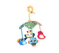 JunZheHub Móvil para Cuna, Aprendizaje Sensorial, Educación Temprana, Campanillas de Viento Colgantes Fáciles de Enganchar, Sonajeros para Cuna de Bebé, Regalo, Animales