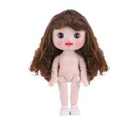 JunZheHub Muñeca BJD BJD de 8 Pulgadas Juntas Móviles Mañeras de Maquillaje Linda para Niños Regalos Estilo de Vacaciones E, Estilo F