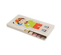 JunZheHub Puzzle Humano Juego Didáctico de Madera con Piezas Encajables para Niños Estimula Conocimientos del Cuerpo y Habilidades Cognitivas Adecuado para, niños Multicapa