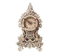 JunZheHub Reloj de Pared de Madera, Rompecabezas 3D, Reloj de Pared DIY, Juguetes Creativos de Construcción