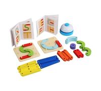JunZheHub Rompecabezas de Tablero Perforado, Juguete Manipulativo de Matemáticas, Reconocimiento de, Rompecabezas para Niños, Juguete Educativo