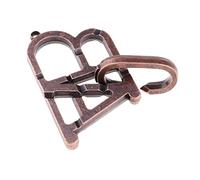 JunZheHub Rompecabezas para Basado en Anillo Desbloqueable de Metal con Diseño Educativo de Letras ABC Adecuado para Estimular Pensamiento Lógico