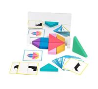 JunZheHub Rompecabezas Tangram, Acertijos, Entrenamiento del Pensamiento, Madera, Aprendizaje Stem Educativo, Clasificación, Regalo, Rompecabezas de Formas, Blo