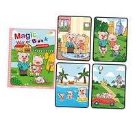 JunZheHub Set de Cuaderno de Bocetos Creativos con Acuarela Y Bolígrafo: Herramientas de Aprendizaje Artístico para Niños, Familia Cerdito