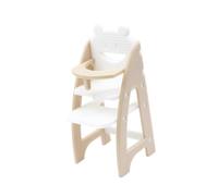 JunZheHub Silla Alta en Miniatura para Casa de Muñecas 1/12 para Micropaisaje, Decoración de Casa de Muñecas, Madera Blanca, Madera Blanca