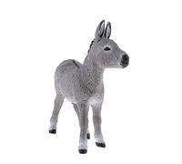JunZheHub Simulación Animales Salvajes Modelo Figura Juguete Educativo Decoración para El Hogar, Burro Gris