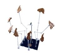 JunZheHub Soporte para Figuras de Acción con Efecto de Roca Voladora, Accesorios para Figuras, Base para Figuras de Acción de Hobby, Amarillo