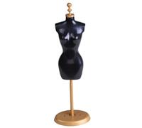 JunZheHub Soporte para Maniquí de Ropa, Soporte para Muñecas, Soporte de Exhibición de Ropa en Miniatura, Modelo de Figura Femenina, Estructura Sólida, Adecuado, Negro
