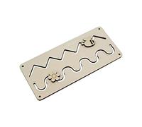 JunZheHub Tablero de Actividades DIY con Materiales para Desarrollar La Motricidad Fina. Ideal para Regalar, Slide