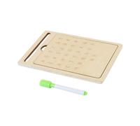 JunZheHub Tablero de Madera con Letras para Practicar El Aprendizaje del Alfabeto Y La Escritura a Mano con Letras Rusas.