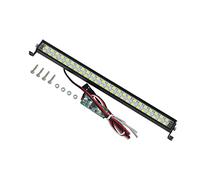 JunZheHub Tira de Luces LED para Techo de Coche RC Crawler, Accesorio Metálico con Control Remoto Intermitente, Uso en Vehículos de Simulación, Colección del Cl, 147 mm L Universal