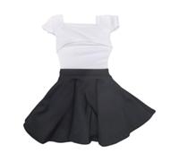 JunZheHub Traje de Falda Plisada a Escala 1:6 para Figuras de Acción de 30 Cm (12"). Elegante Y Moderno para Cosplay, Blanco Negro