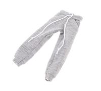 JunZheHub Trajes Deportivos de Moda para Figuras Masculinas a Escala 1:12, para Entrenamiento. Accesorios para El Cuerpo de Figuras Masculinas de, Pantalón de chándal Gris