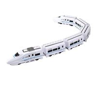 JunZheHub Tren Eléctrico de Juguete de Alta Velocidad, Set de Ferrocarril, Juguete para Niños, Modelo de Ferrocarril de Simulación, Juego de Materiales PP para, 6 vagones