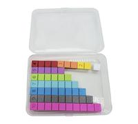 JunZheHub Varillas Numéricas Matemáticas Material de Aprendizaje Temprano para Niños Suministros de Educación en El Hogar 74 Piezas, 10 Piezas
