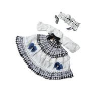 JunZheHub Vestido de Princesa para Muñeca a Escala 1/6, Disfraz de Bricolaje para Figura de Acción de 30 Cm, Muñeca de Moda para Niña, Color Rosa, Azul Oscuro