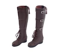JunZheHub Zapatos para Figuras Femeninas a Escala 1/6, Accesorios para Figuras de Acción, Mini Botas para Figuras de 12 Pulgadas, MarrÓn