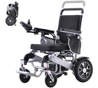 Juodkeo Silla de ruedas eléctrica todo terreno 500W, ligera plegable compacta - Portátil, motorizada tamaño viaje, batería desmontable - Alcance 28km, más largo, plegado inteligente