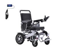 Juodkeo Sillas de ruedas eléctricas ligeras y plegables para adultos, doble motor 250W con baterías de litio 20A, silla de ruedas eléctrica todo terreno, compacta 29,5kg,With usb light