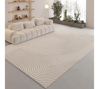 juofbwas Alfombra Lavable 180 x 200 cm Antideslizante para Salón,Grande Suave Pelo Corto Alfombra,para Dormitorio,Comedor y Sala de Juegos Patchwork Geométrico Beige