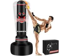 JUOIFIP 180cm Saco de Boxeo Adultos, Independiente Saco Boxeo Inflable Kickboxing Bolsa para Entrenamiento MMA Muay Thai Fitness