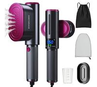 JUOIFIP Plancha Vertical Vapor 1200 W, Flujo de Vapor 24g/min, Calentamiento Rápido 15 s, Plancha Ropa 2 en 1, Pantalla LED, Ferro Vapor Vertical Portátil para Hogar y Viaje